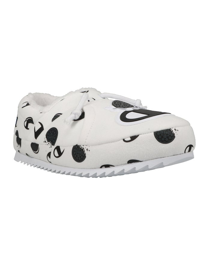 Champion University Oreo® Slippers Heren - Wit/Zwart - Belgie 9687CUJZL